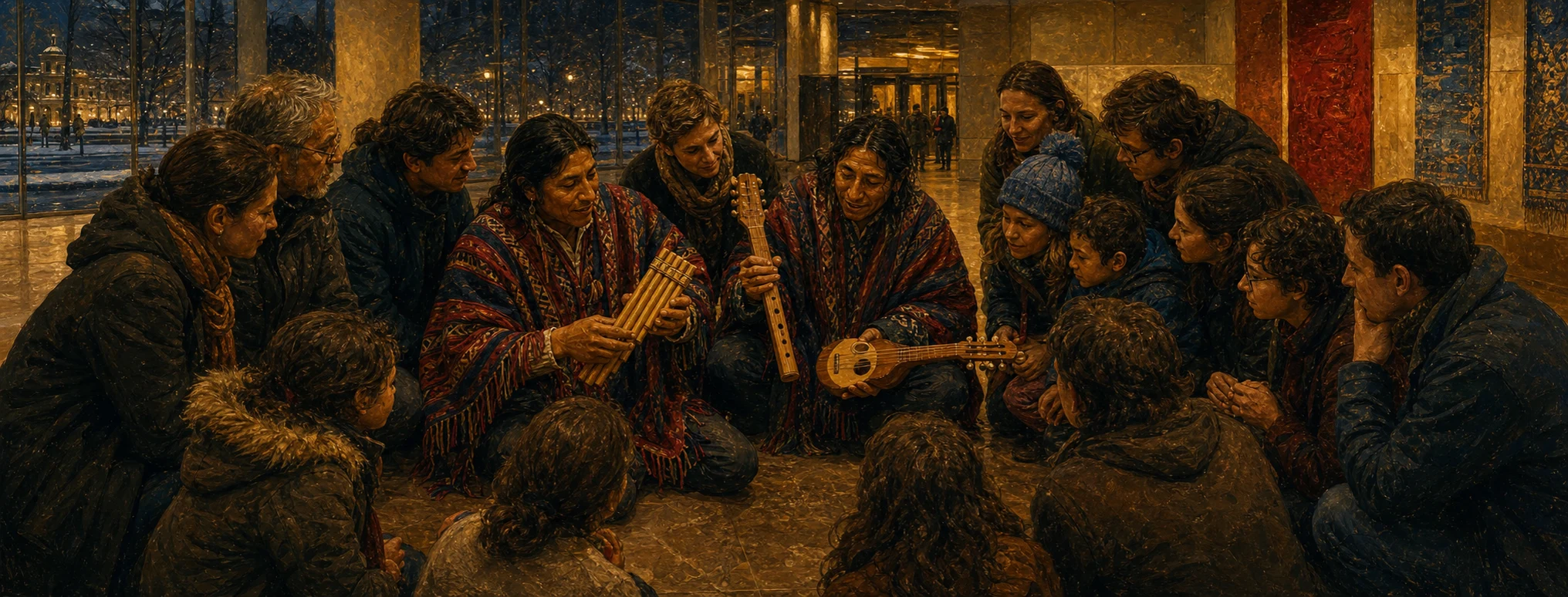 Público de Moscú conoce instrumentos andinos después de un concierto